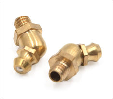 Brass 45 Degree Angle Grease Zerk Nipple