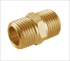 Brass Compression Hexagon Nipple