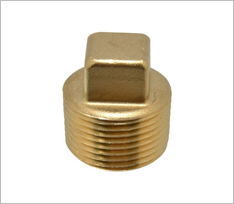 Brass Compression Square Plug