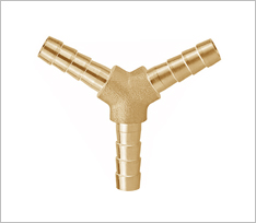 Brass Hose Barb 3 Way