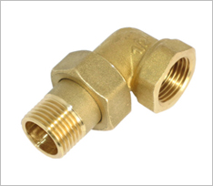 Brass Union 3 Pieces Male Female Elbow