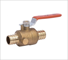 Brass Pex Barb Ball Valve